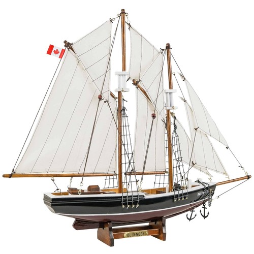 Handcrafted wooden bluenose - "handcrafted,